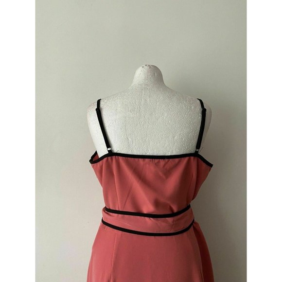 mint & berry Faux Wrap Strapy Dress Size 14 Baroque Rose - Picture 9 of 11